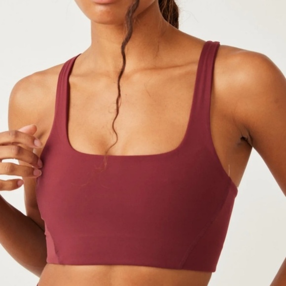 Free People Never Better Square Neck Bra in Clove LARGE - Picture 1 of 3